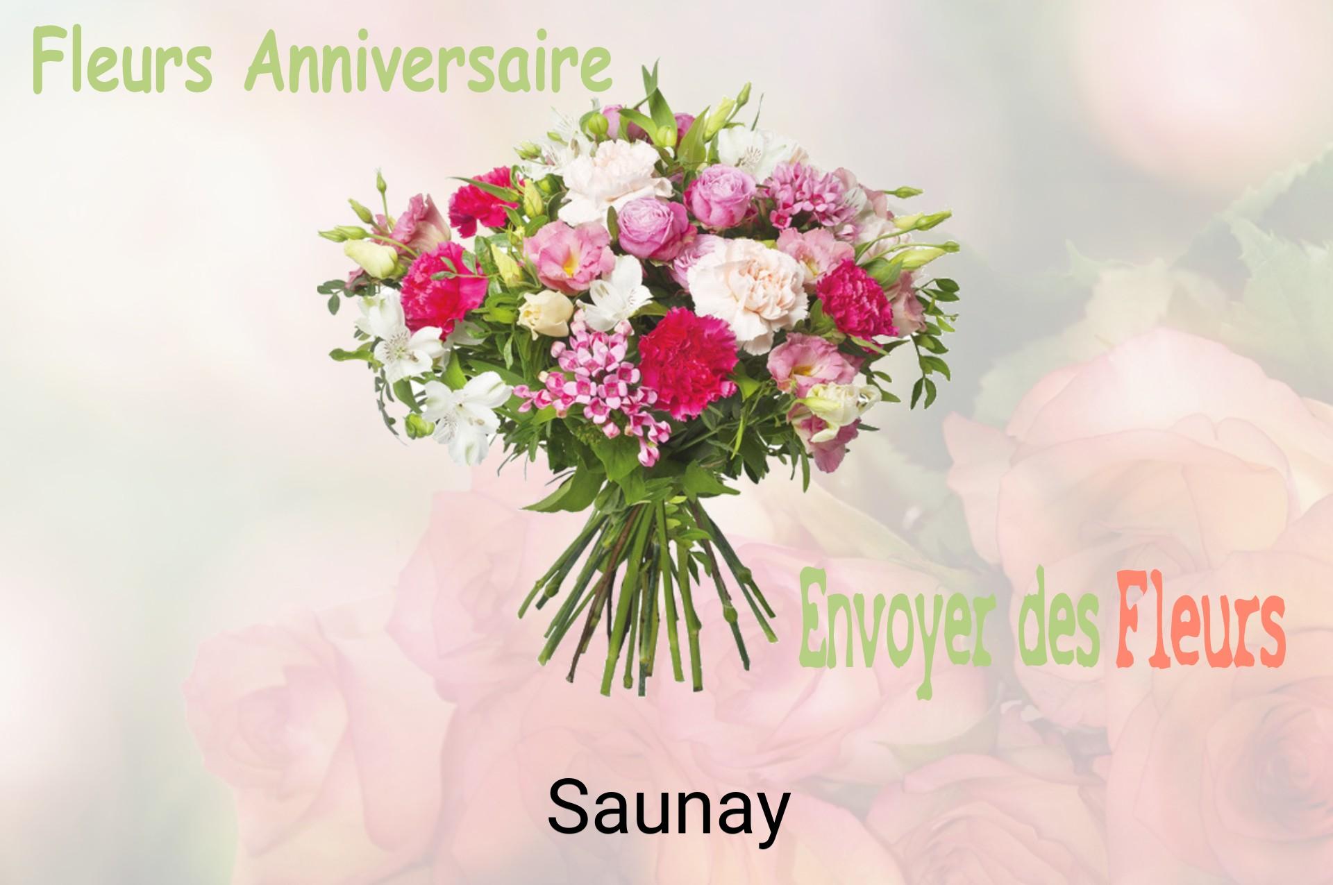 Bouquet de fleurs d’anniversaire livré à Saunay